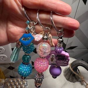 Handmade sparkly charms. Some have heels, lips, purses. 1 of a kind! Pic 1